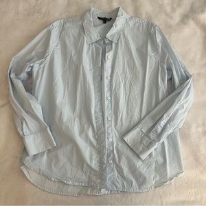 Victoria's Secret Light Blue Cotton Button Down Shirt